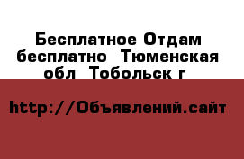 Бесплатное Отдам бесплатно. Тюменская обл.,Тобольск г.